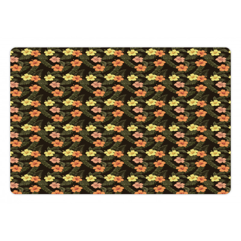 Vintage Jungle Foliage Art Pet Mat