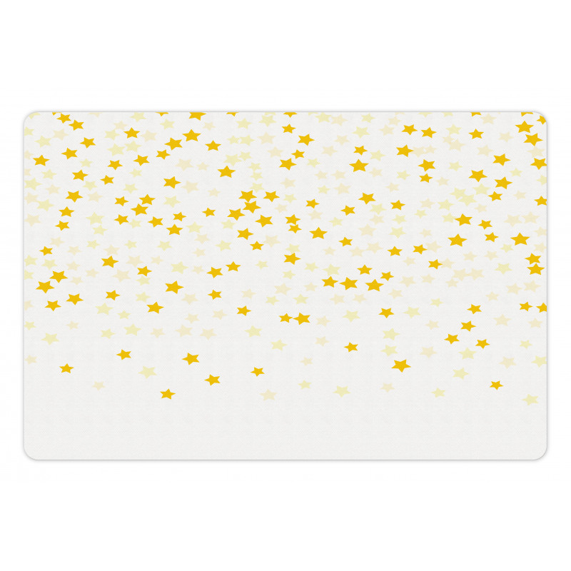 Stars on a Plain Background Pet Mat