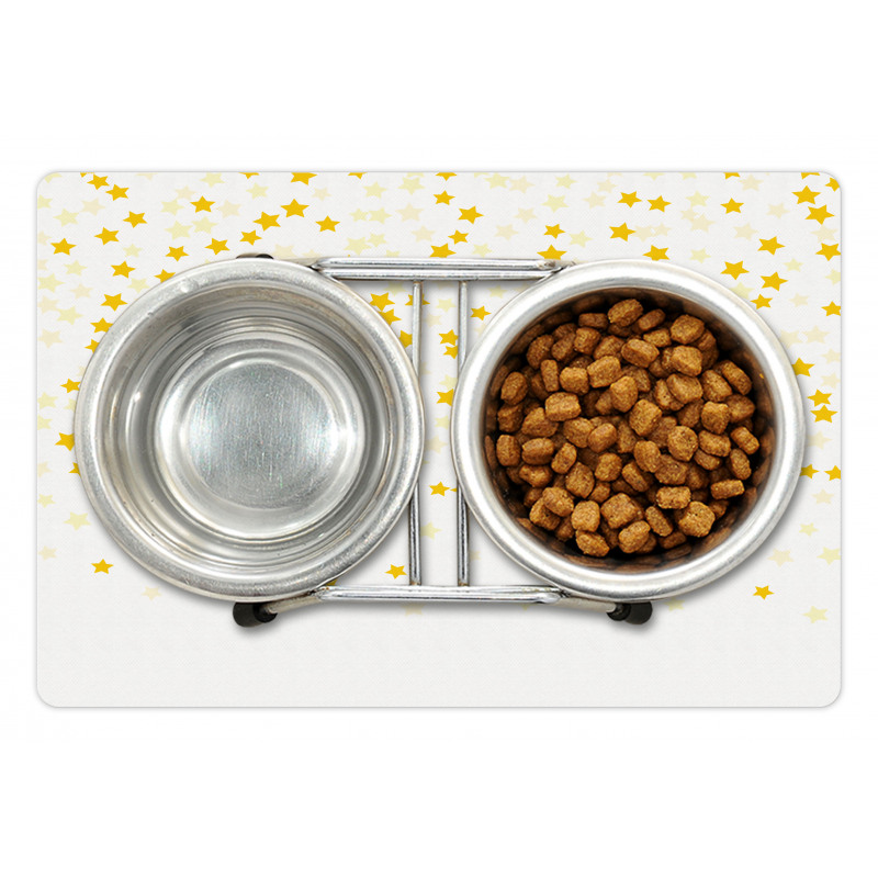 Stars on a Plain Background Pet Mat