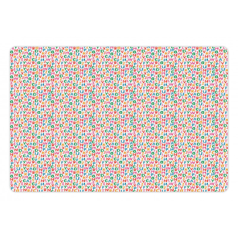 Vibrant Bubbly Characters Pet Mat