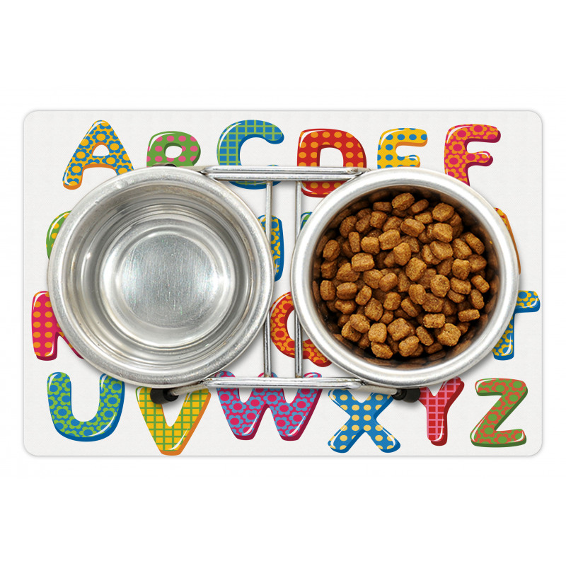 Funny Lettering Pattern Pet Mat