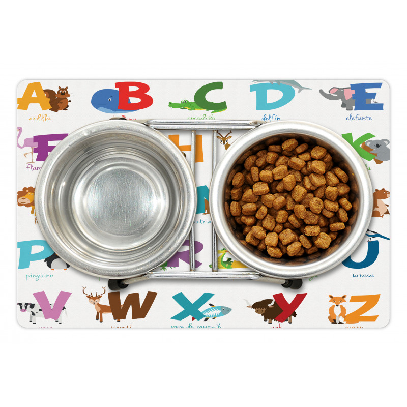 ABC Letters for Animals Pet Mat