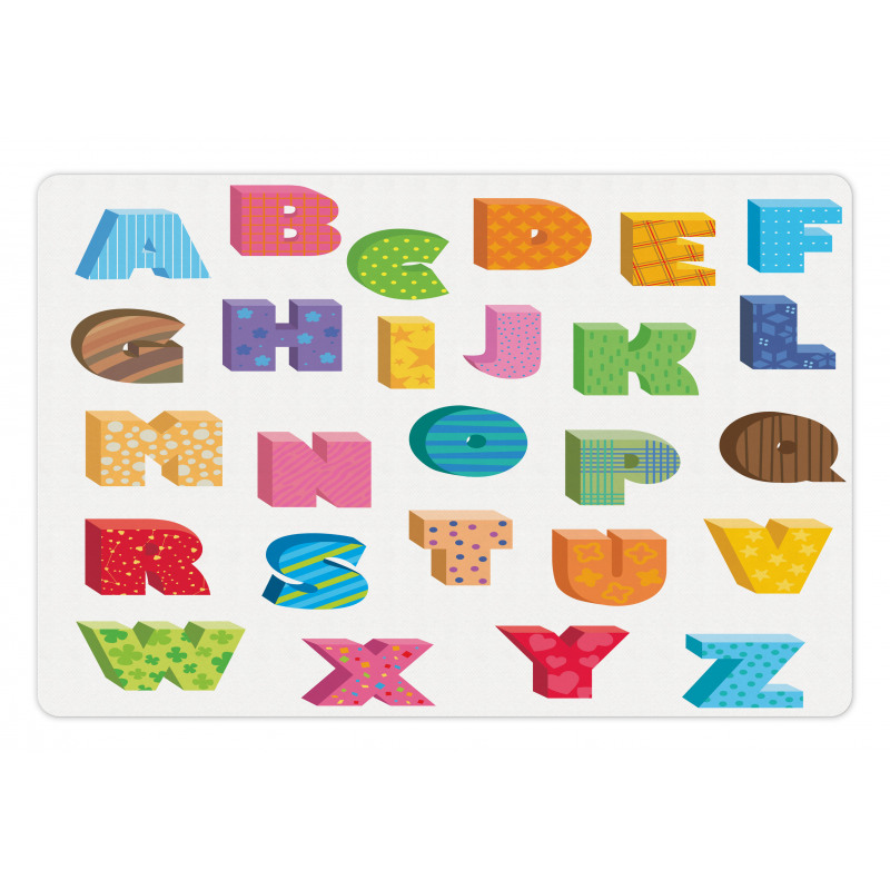 ABC Educational Letters Pet Mat