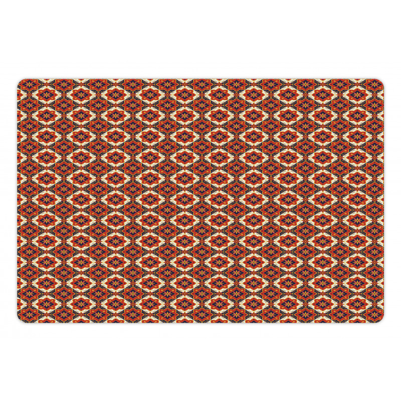 Azulejo Floral Motif Pet Mat