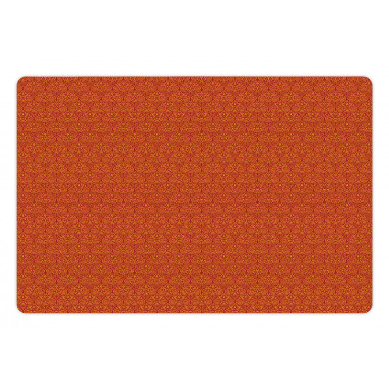 Warm Colors Tradition Ornate Pet Mat