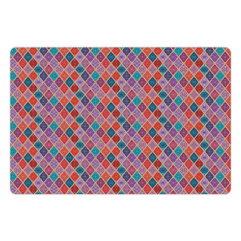 Oriental Rhombuses Pet Mat