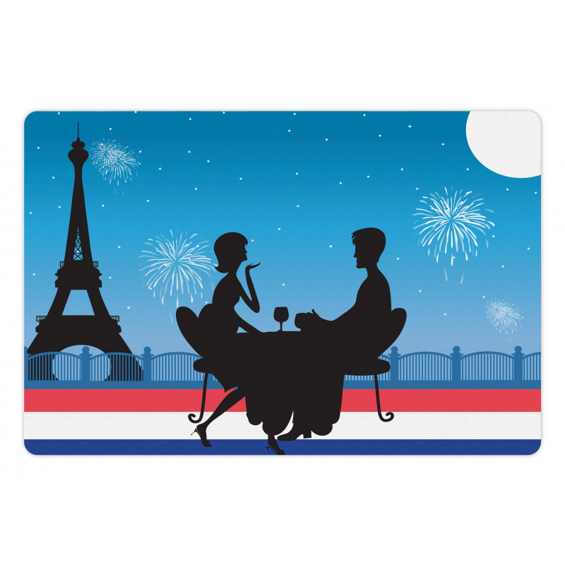 Couple Having Wine Pet Mat