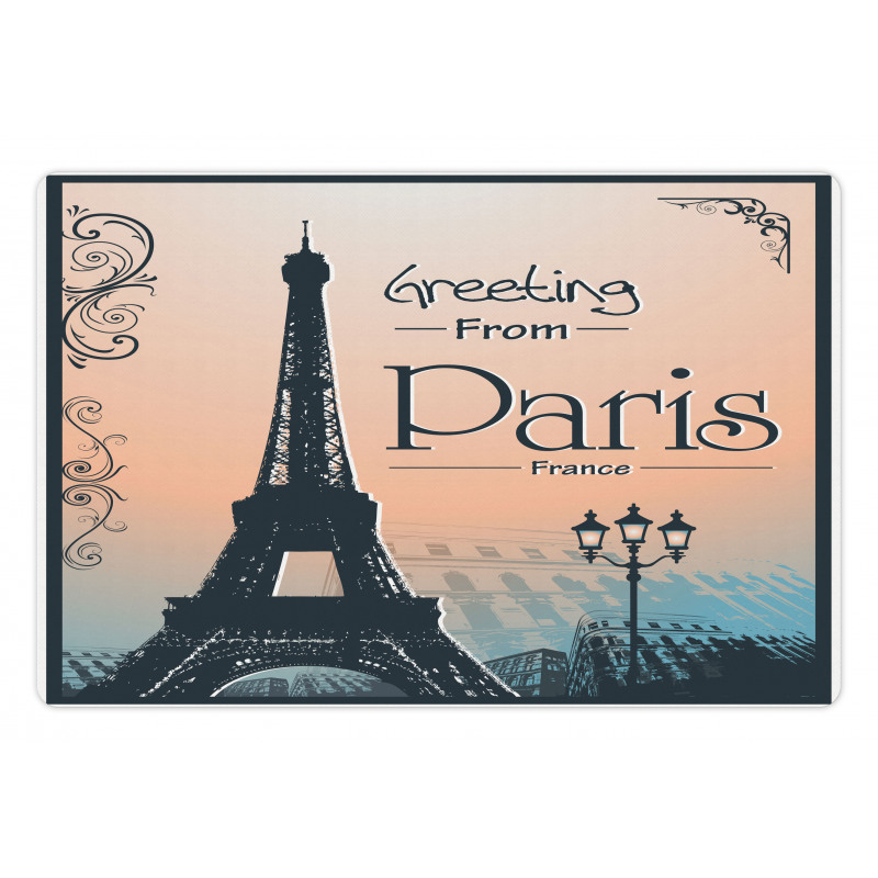 Greeting from Paris Pet Mat