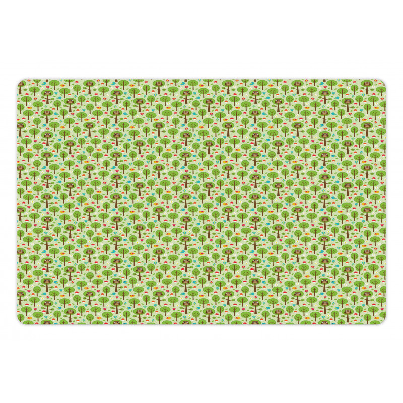 Spring Forest Scenery Pet Mat