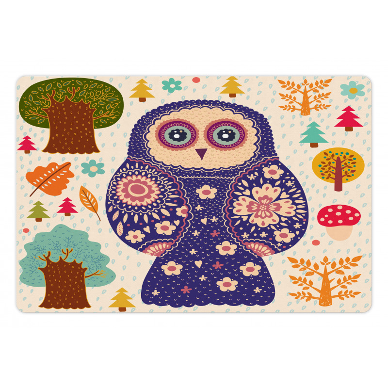 Birdie and Autumn Botany Pet Mat