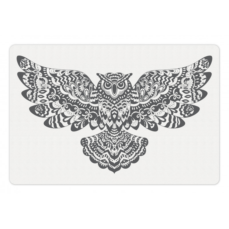 Monochrome Open Wings Pet Mat