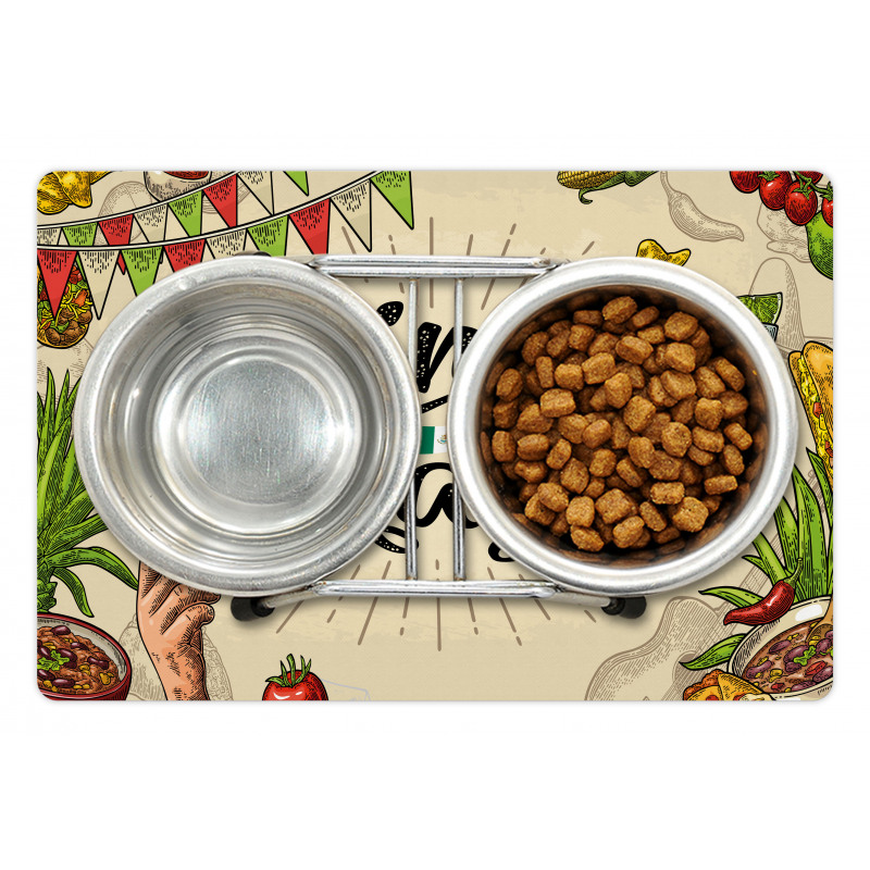 Mexican Food Drink Pet Mat