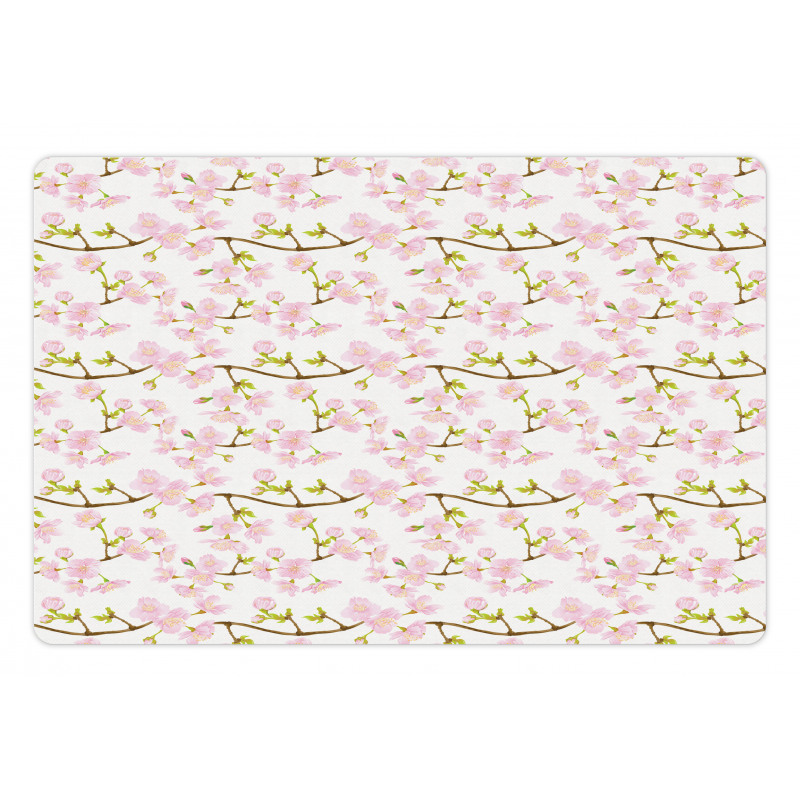 Japanese Blossoms Pet Mat