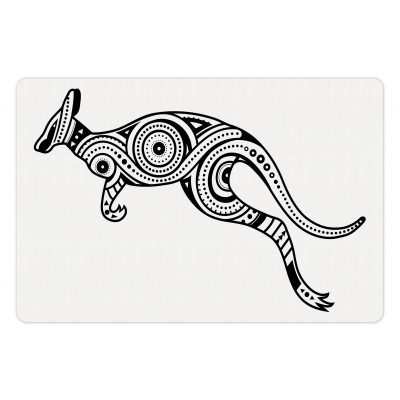 Abstract Ornate Kangaroo Pet Mat