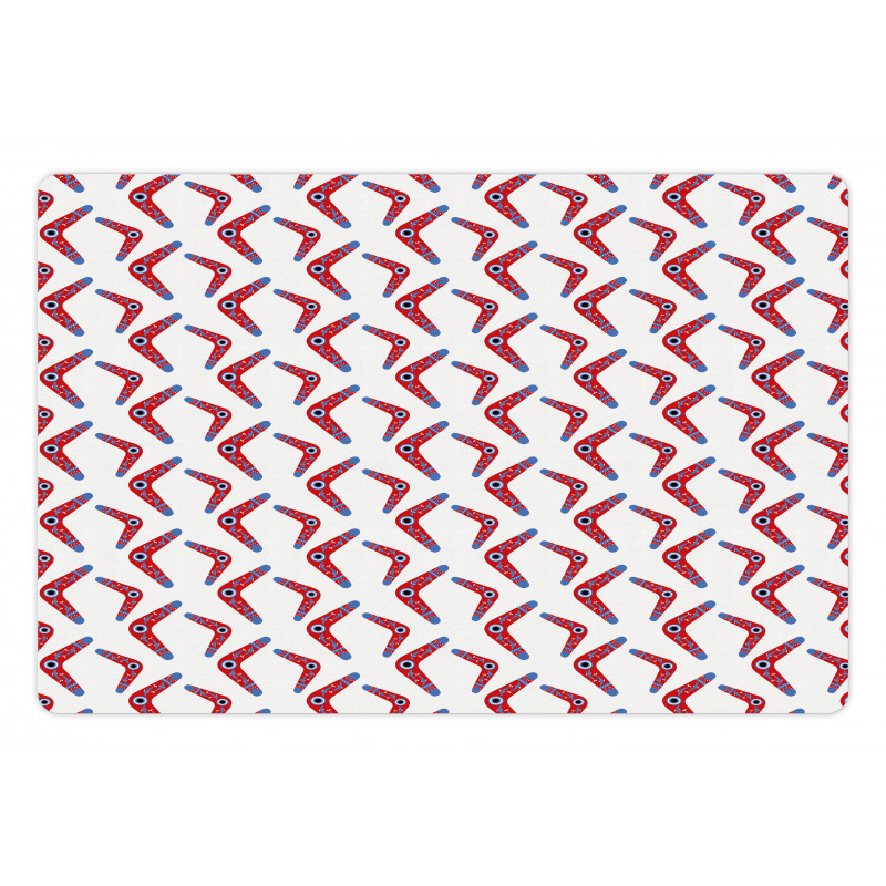 Boomerang Motif Pet Mat