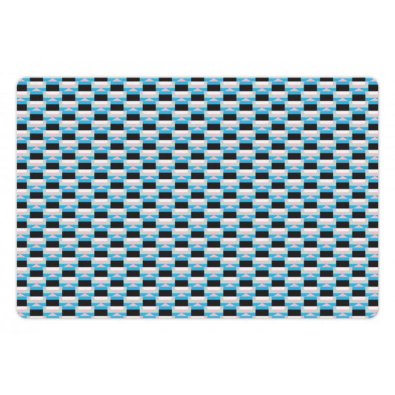 Random and Geometric Shapes Pet Mat