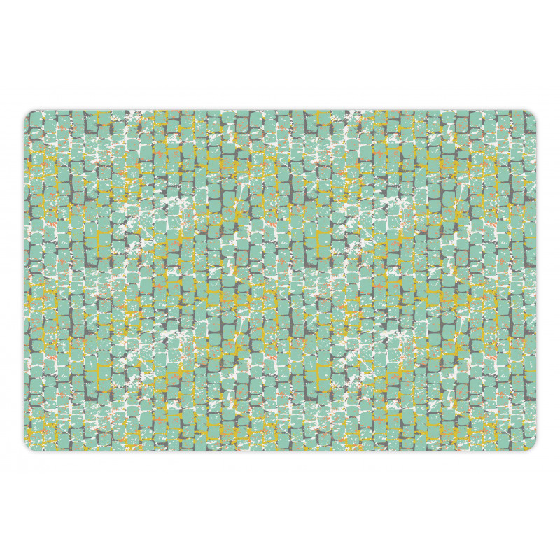 Grunge Street Wall Pattern Pet Mat