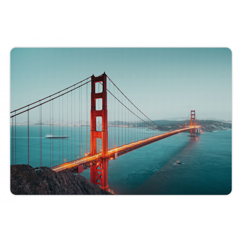 Panoramic Famous Bridge Pet Mat