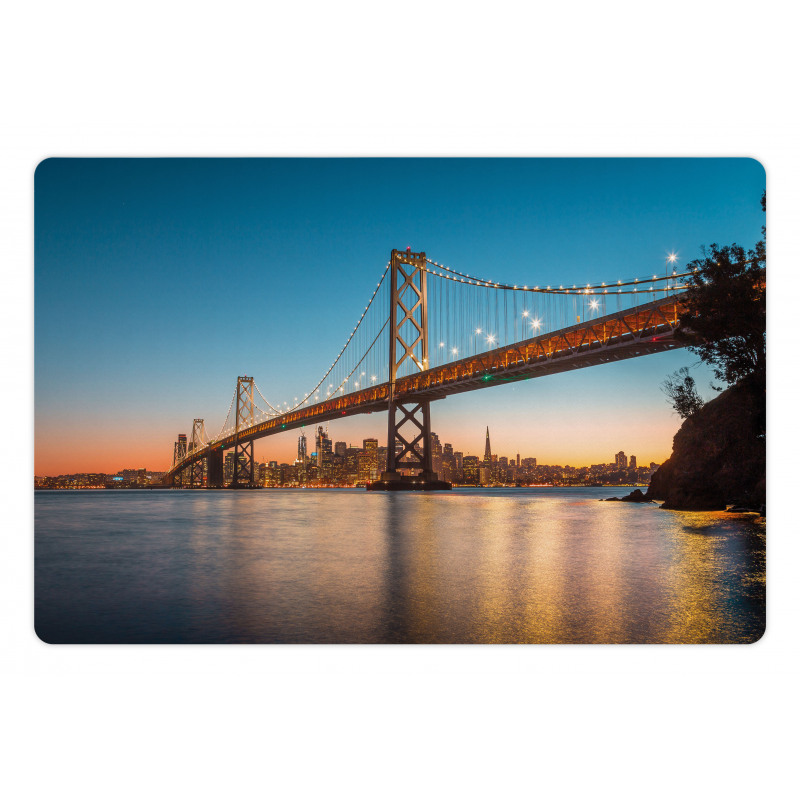 San Francisco Skyline View Pet Mat