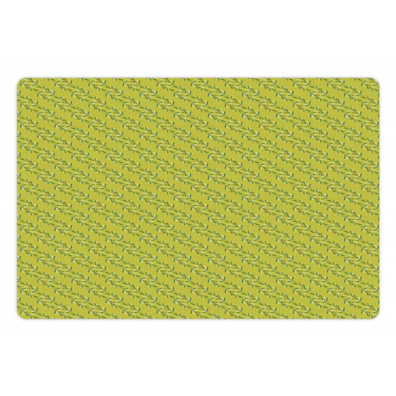 Diagonal Botanical Branches Pet Mat