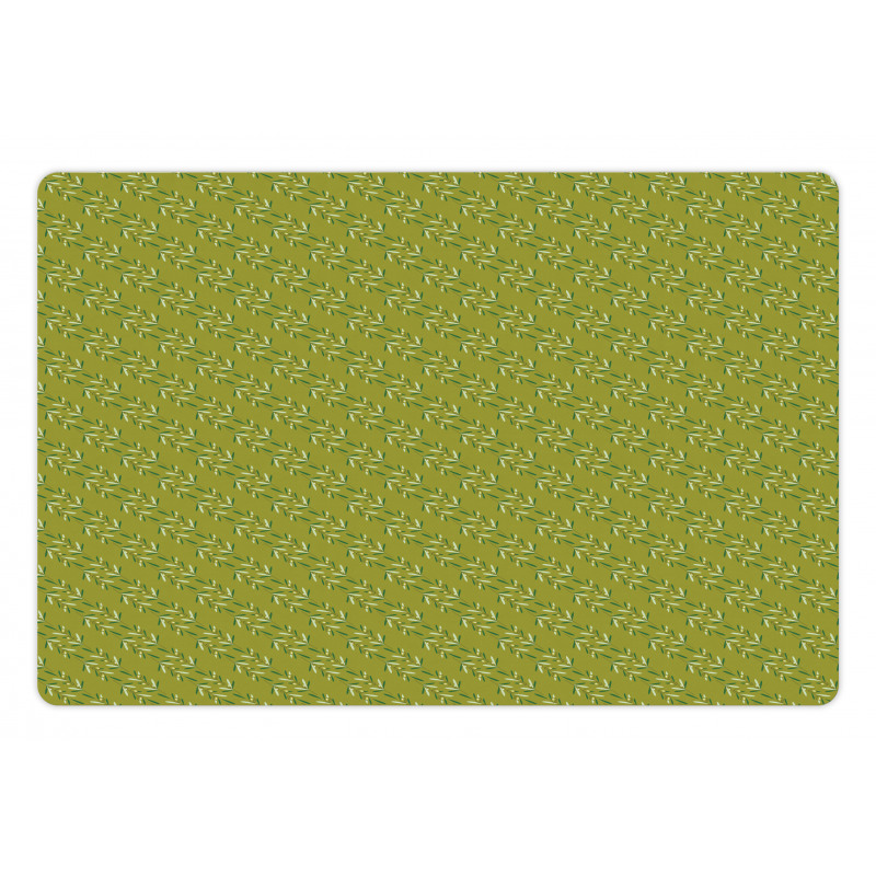 Vegetation Leaves Budding Pet Mat