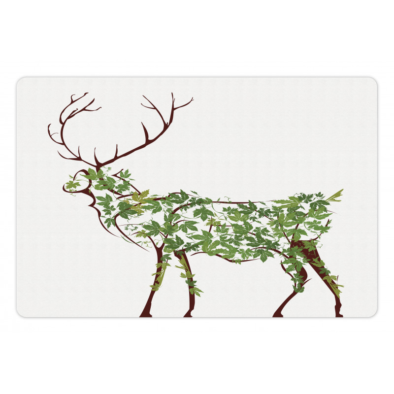 Garden Deer Celebration Pet Mat