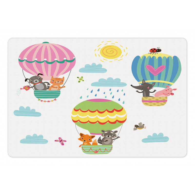 Animals Fly Nursery Pet Mat