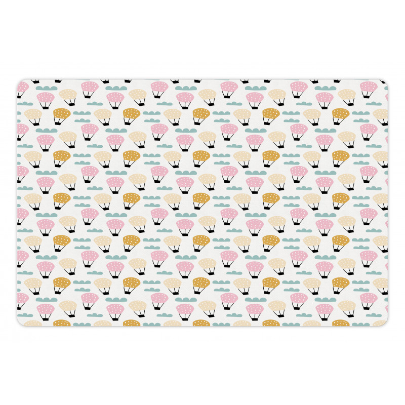 Pastel Sky Cartoon Pet Mat