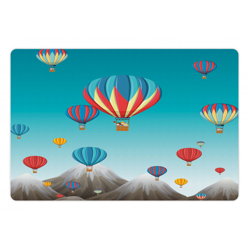 Colorful Mountains Pet Mat