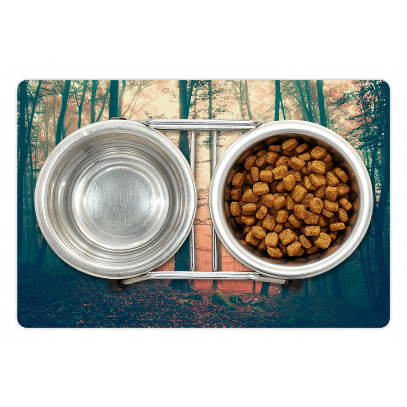 Autumn Forest Woodland Pet Mat