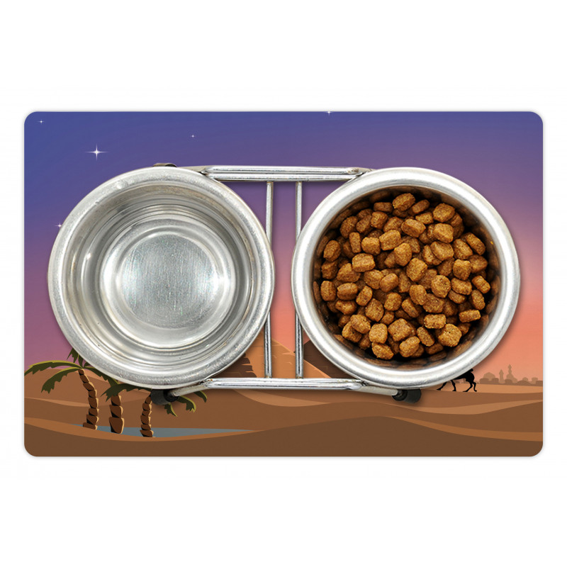 Caravan Camels Desert Scene Pet Mat