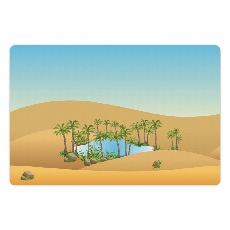 Sand Dunes Lake and Trees Pet Mat