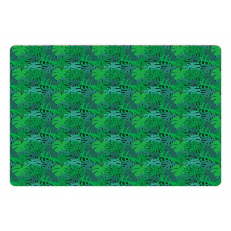 Exotic Monochrome Leaf Pet Mat