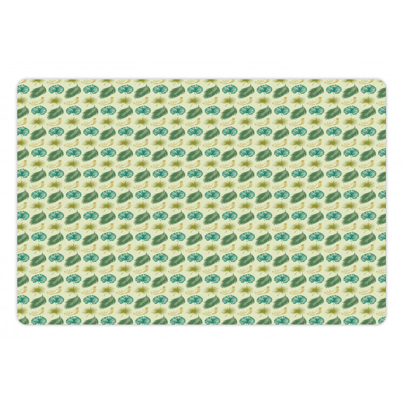 Banana and Leaves Art Pet Mat