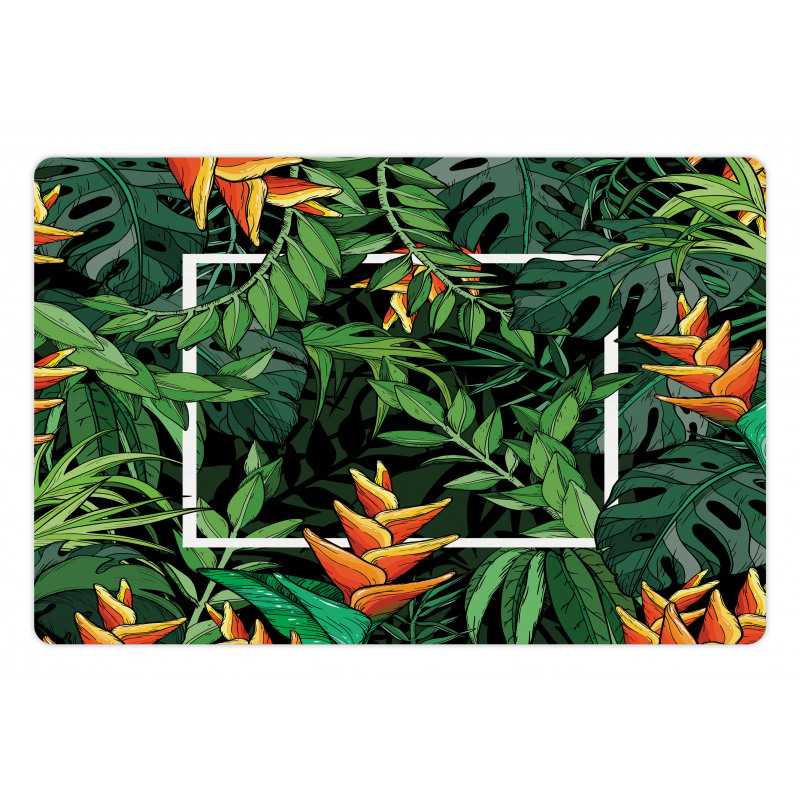 Modern Jungle Square Pet Mat