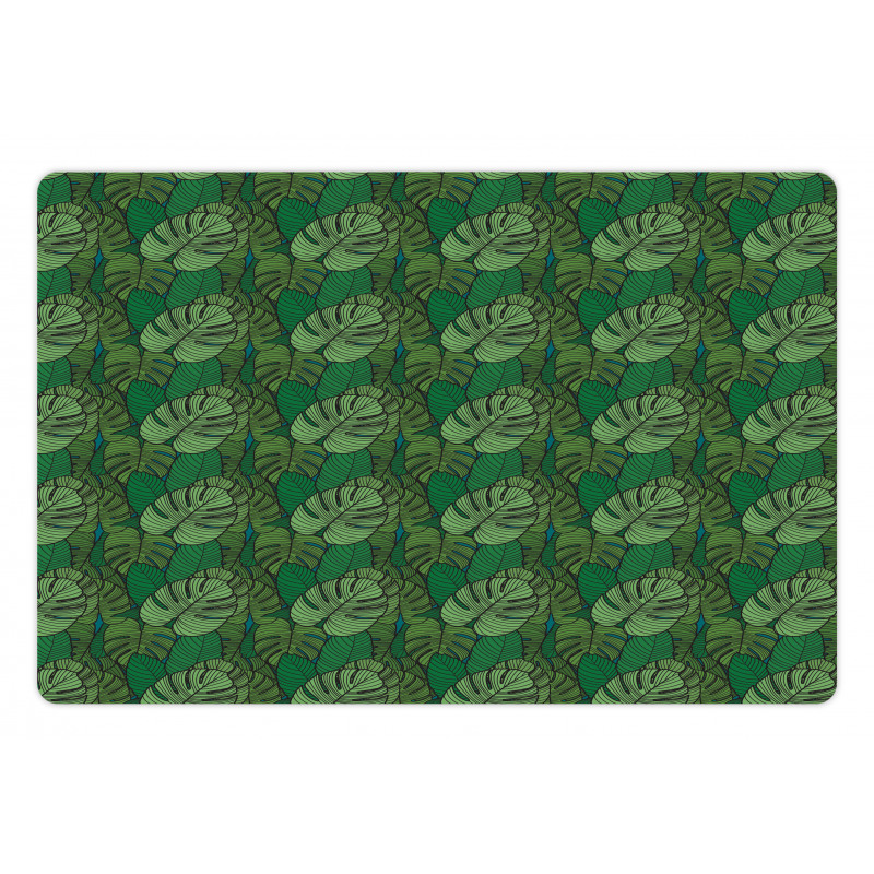 Dark Toned Monstera Pet Mat