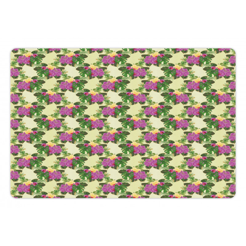 Orchid and Hibiscus Pet Mat