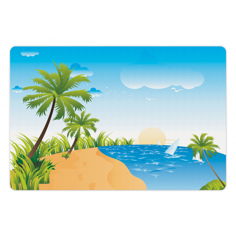 Summer Vibe Landscape Pet Mat