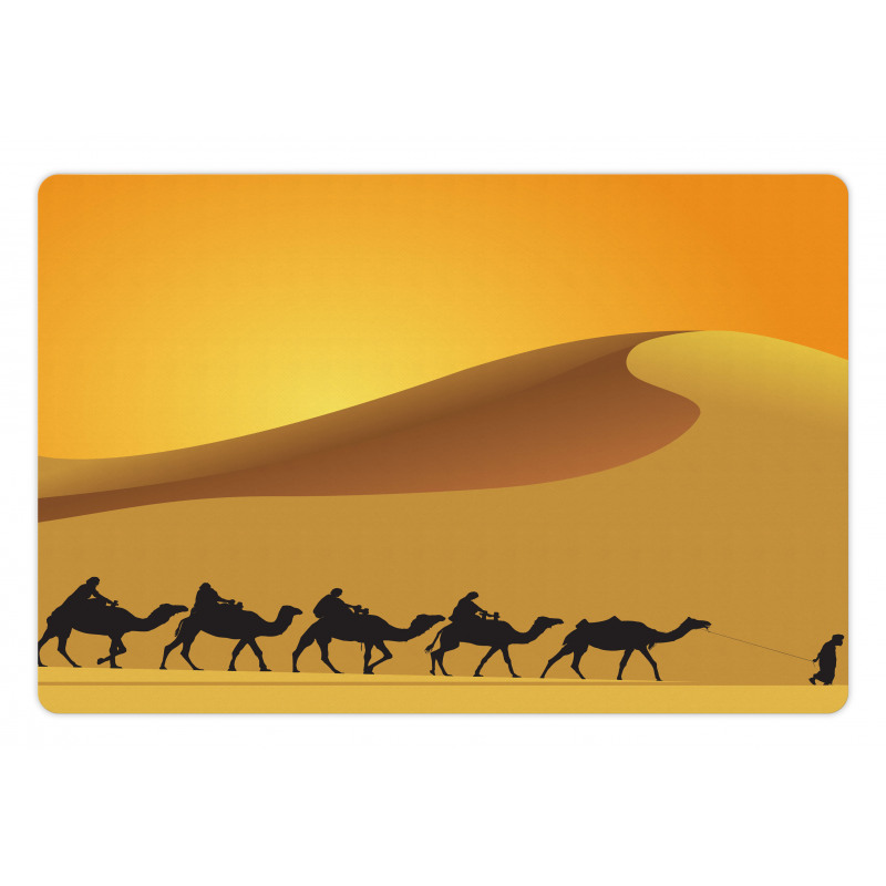 Camel Caravan Sahara Desert Pet Mat