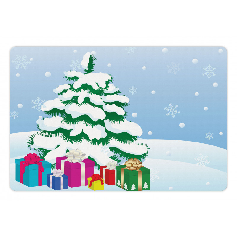 Presents Under a Tree Pet Mat