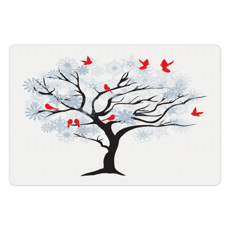 Birds Flying on a Tree Pet Mat