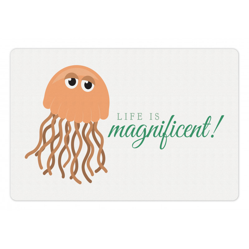 Life is Magnificent Text Pet Mat