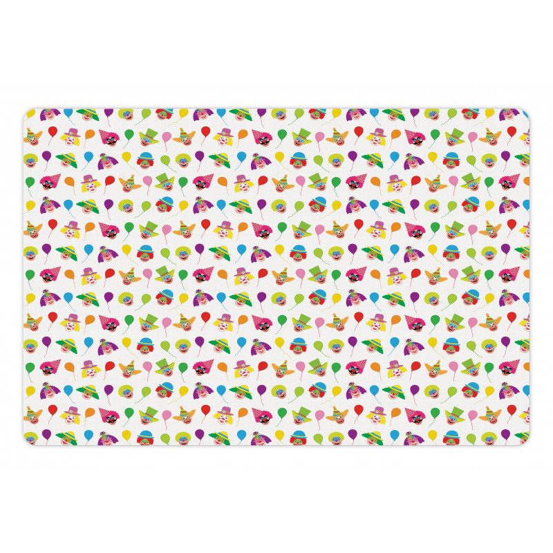 Colorful Balloons Funny Scene Pet Mat