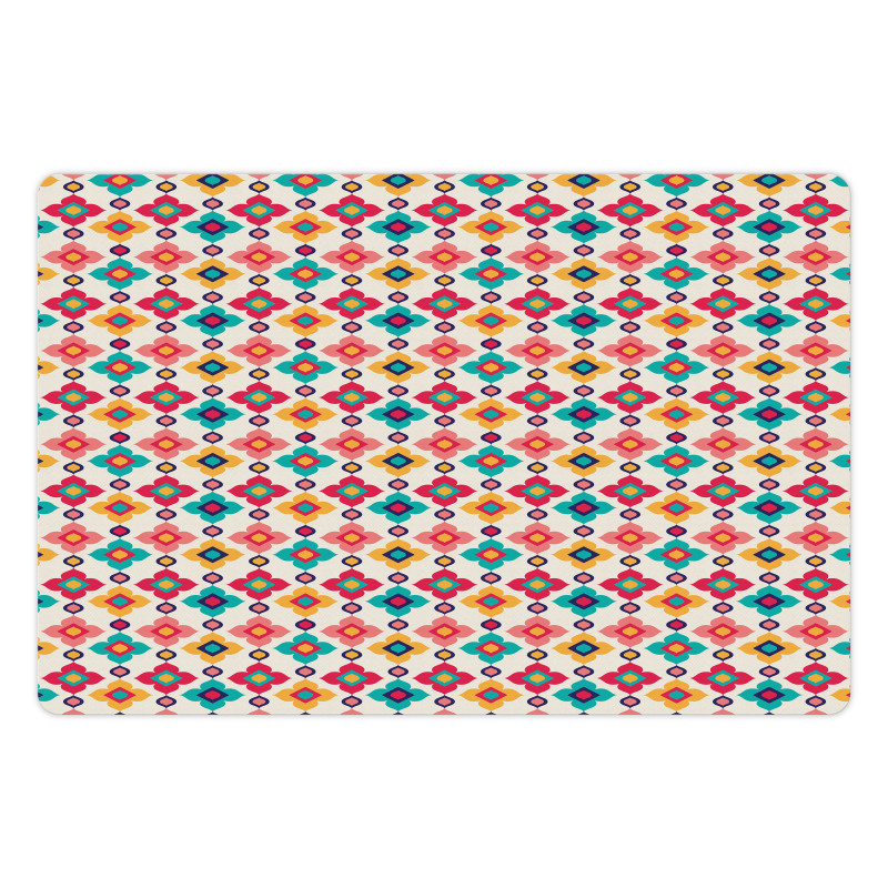 Floral Colorful Array Pet Mat