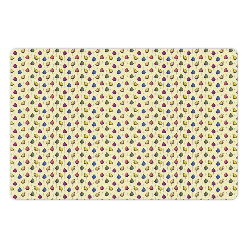 Flower Buds and Thin Stems Pet Mat