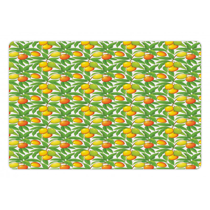 Ripe Mango Branches Pet Mat