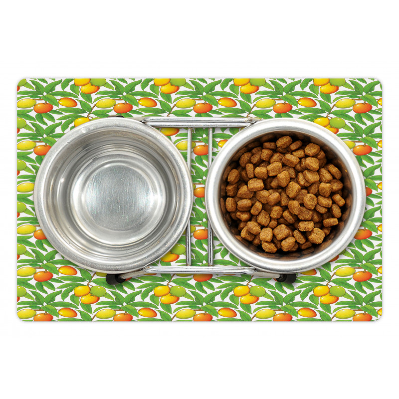 Ripe Mango Branches Pet Mat