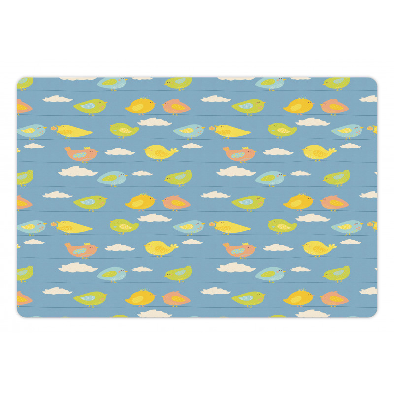 Winged Animal Clouds Pet Mat