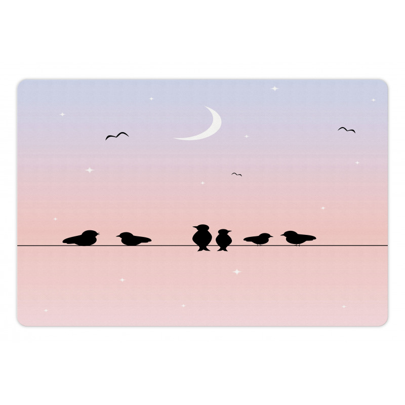 Pastel Tone Sky Moon Pet Mat