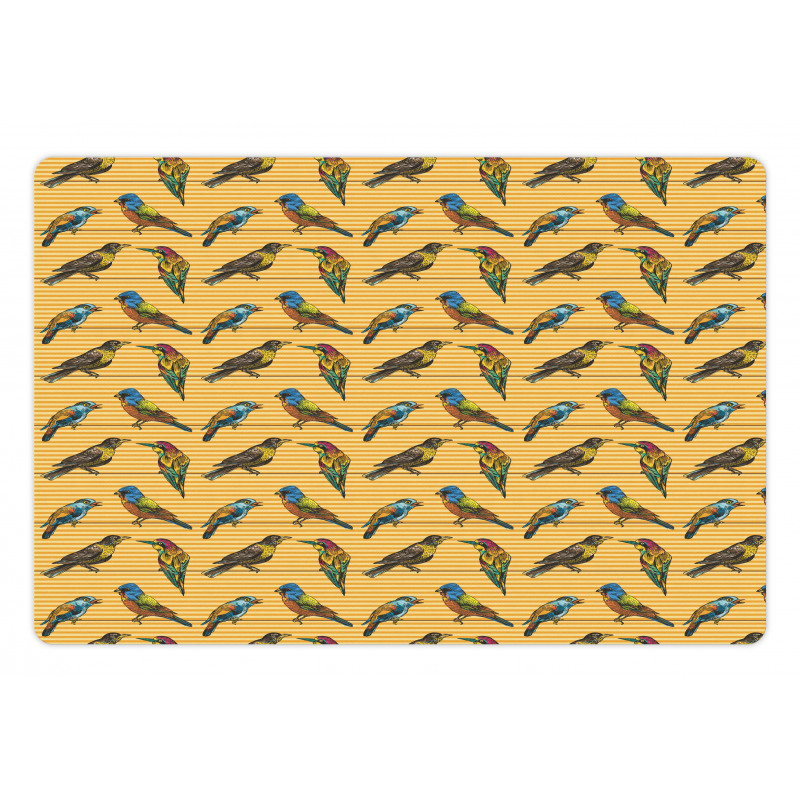 Exotic Avian Stripes Pet Mat